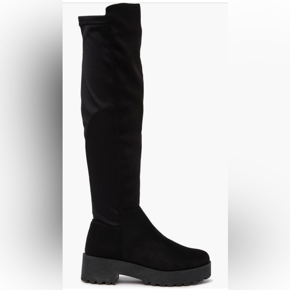 NWT Dirty Laundry Manhattan Lug Sole Over The Knee Boot - Picture 3 of 5